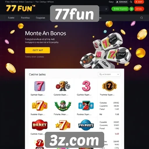 Interface do usuário no site 77fun é intuitiva